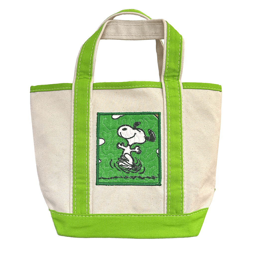 Snoopy mini Tote Lime